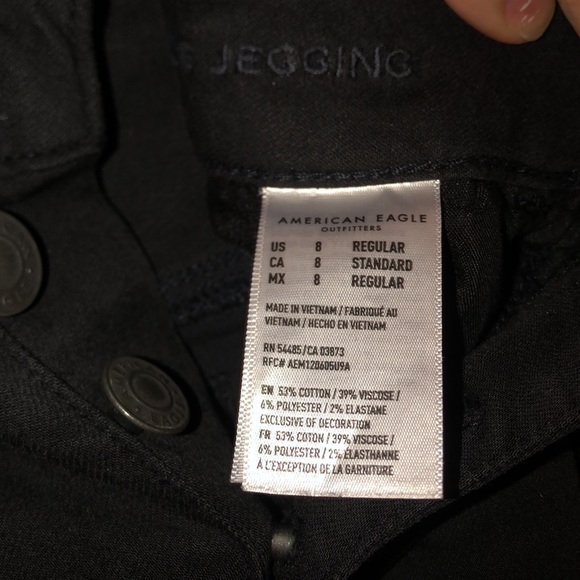 American Eagle Skinny Jeans - Colour : Black - Size : 8 - Picture 6 of 6